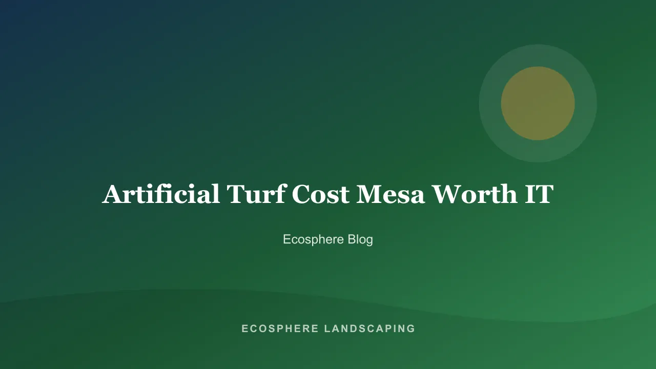 Installed artificial turf lawn bordered by decomposed granite and desert plants in a Mesa backyard