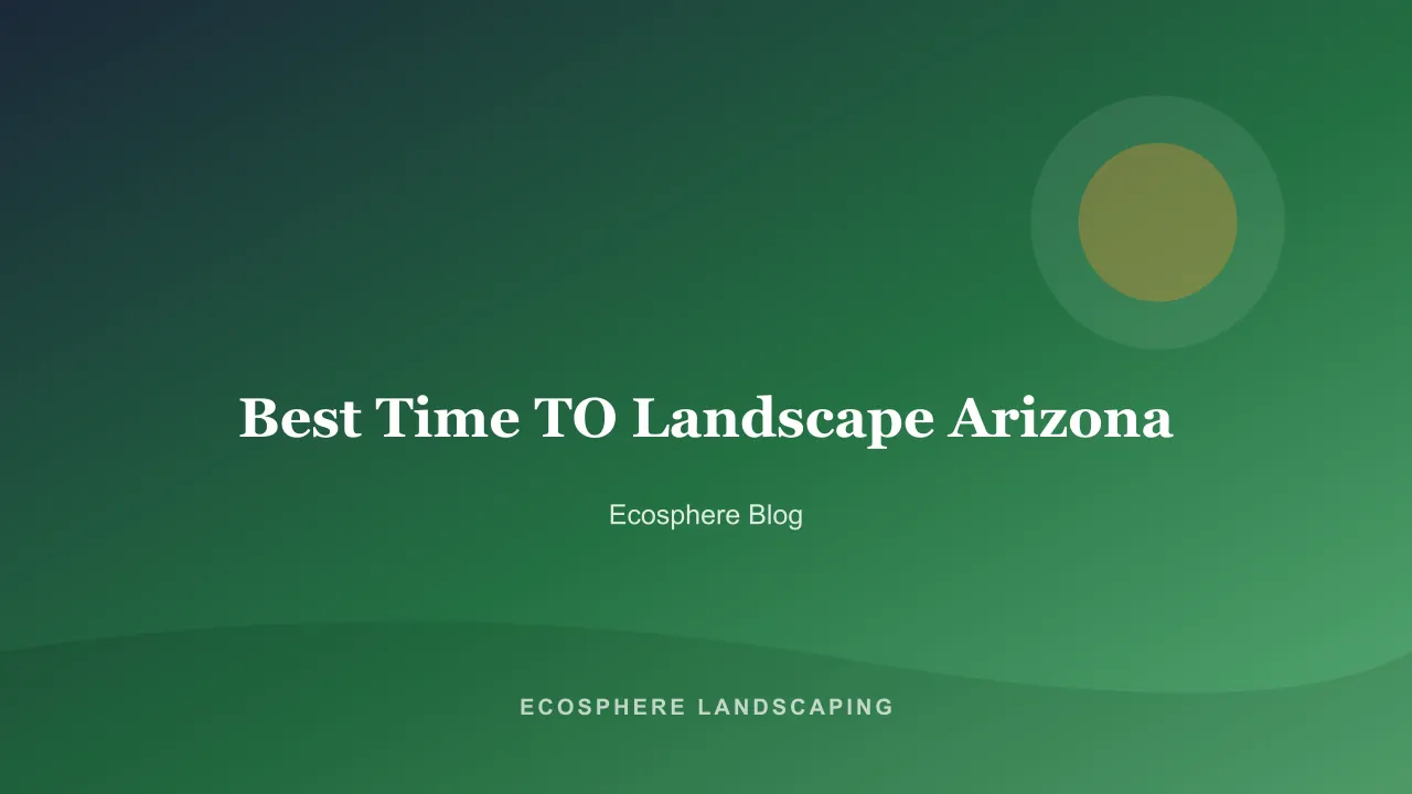 Newly planted Arizona desert landscape in fall with young shrubs establishing over decomposed granite