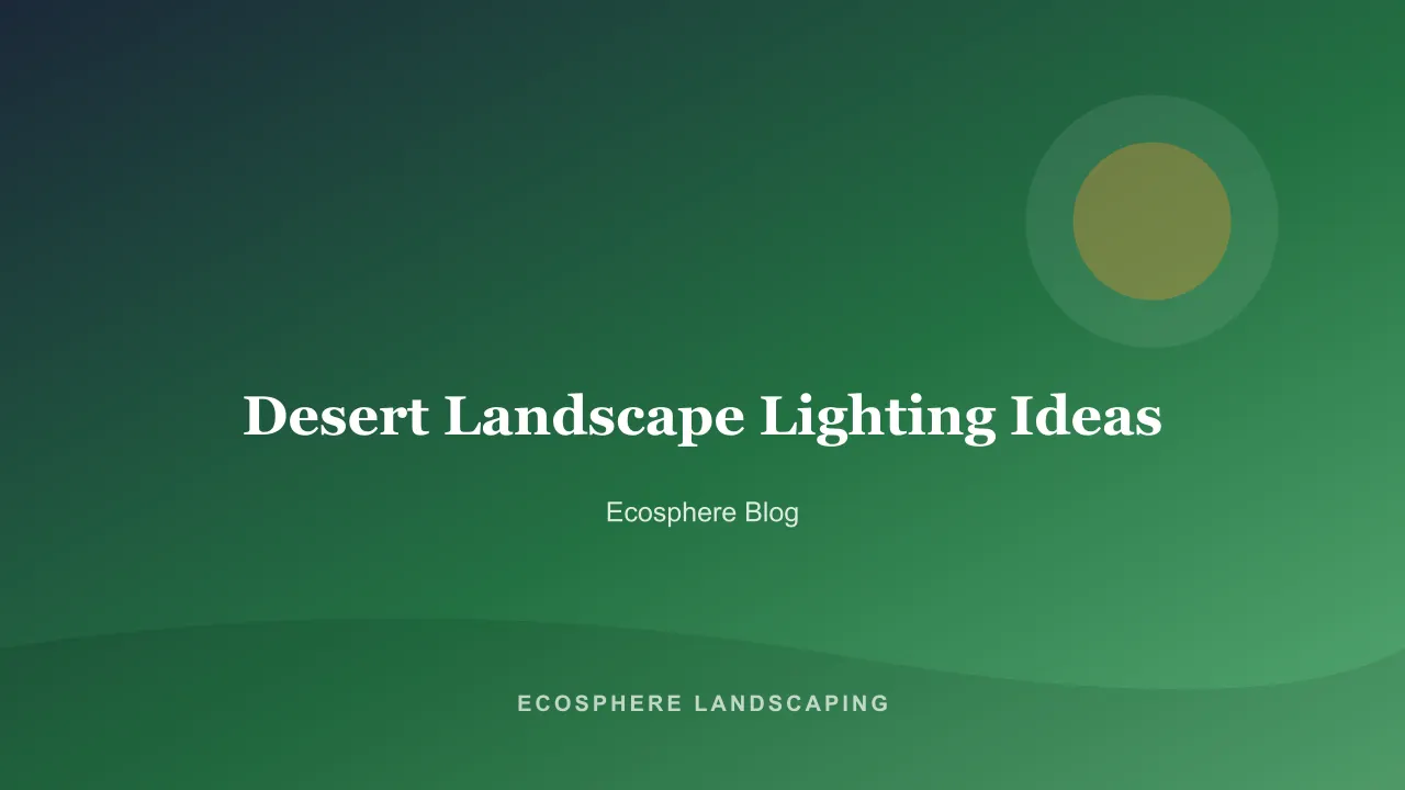 Warm low-voltage uplighting on a saguaro and a washed stucco wall in a desert yard at dusk
