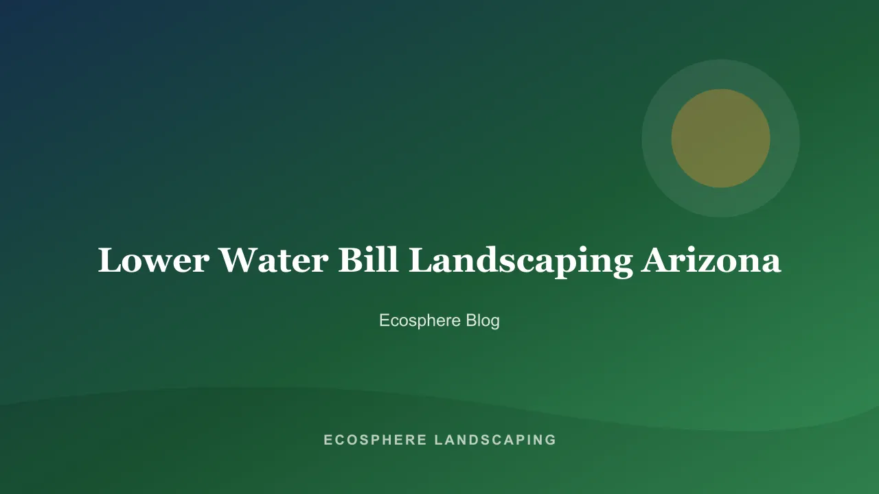 Mesa yard converted to low-water xeriscape with a smart drip controller reducing outdoor water use