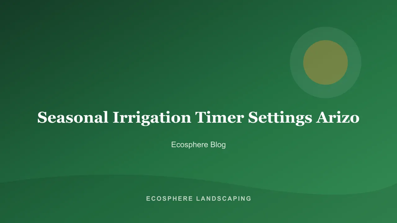 Homeowner adjusting a smart drip irrigation controller for seasonal watering in an Arizona garage