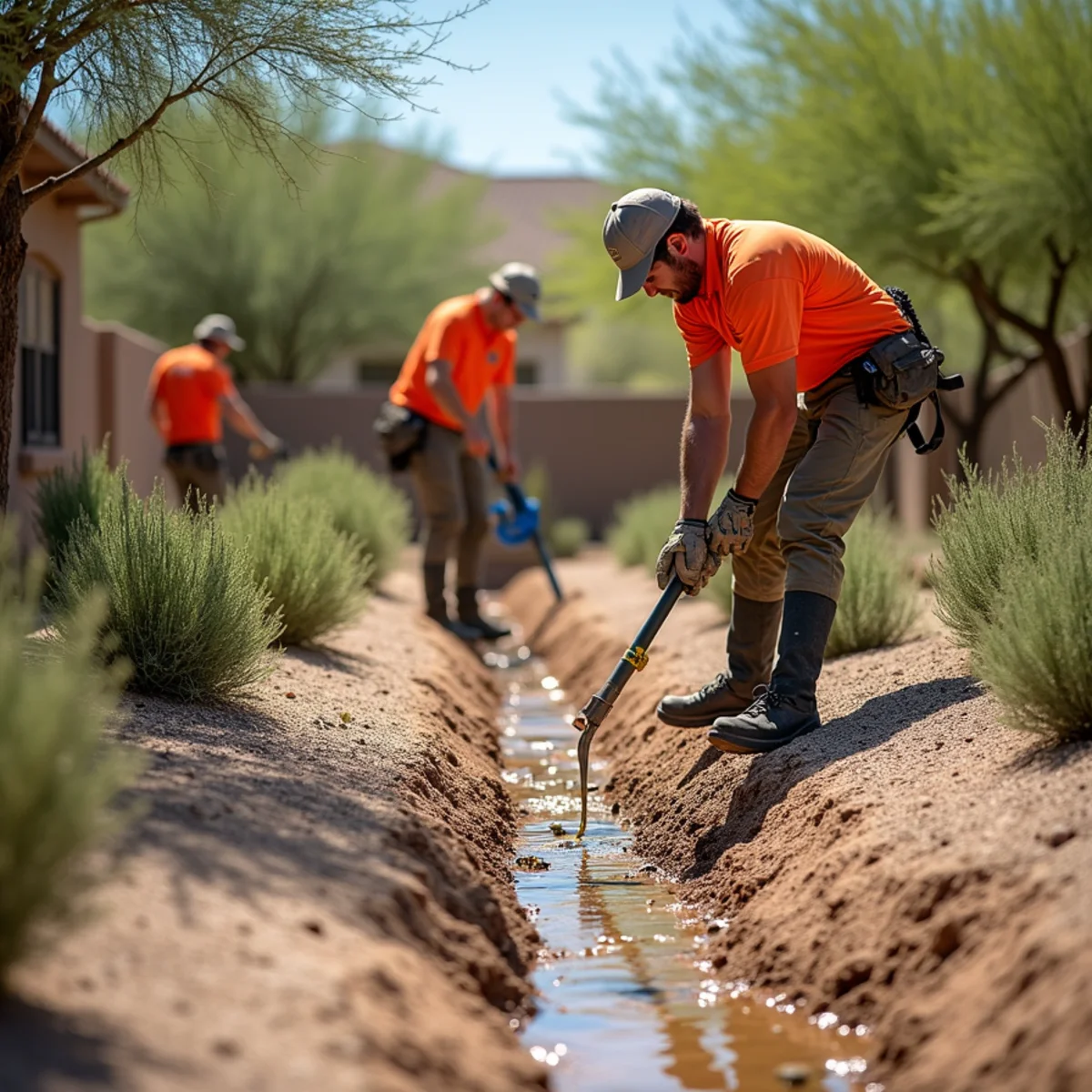 Ecosphere Landscaping desert landscaping project at a home in Apache Junction, AZ