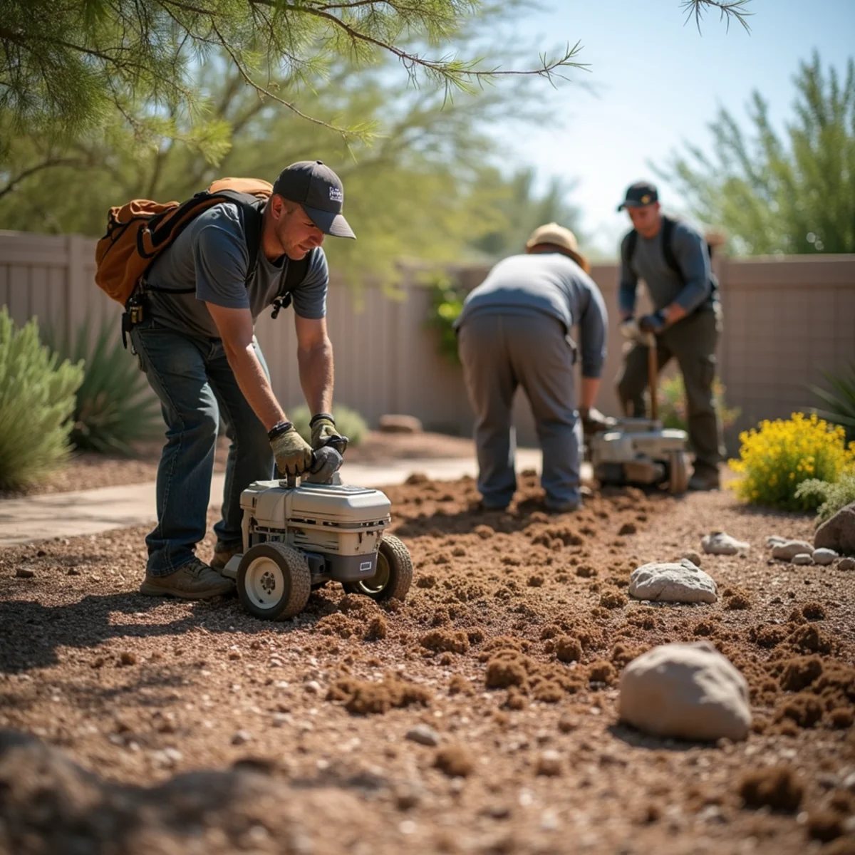 Ecosphere Landscaping desert landscaping project at a home in Chandler Heights, AZ