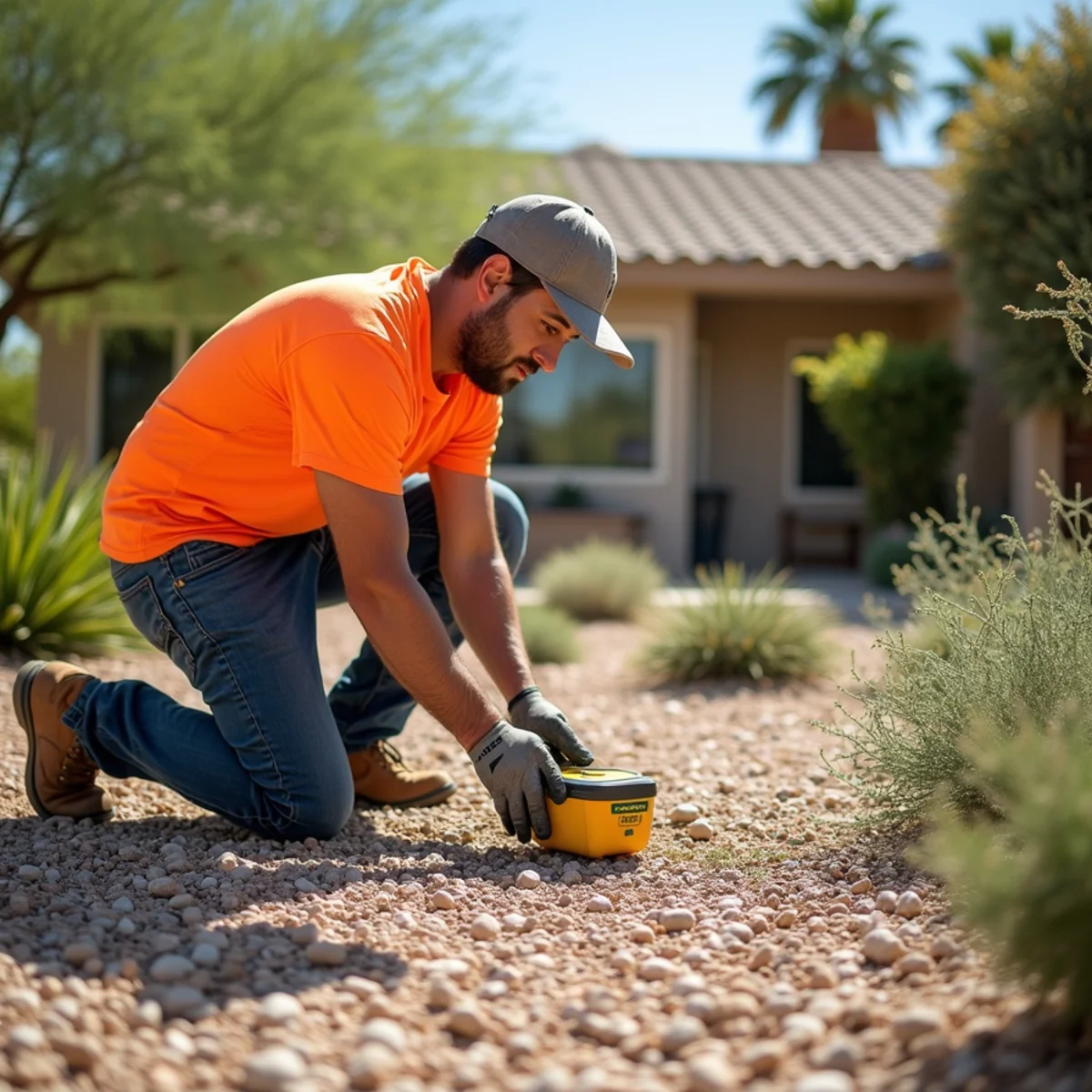 Ecosphere Landscaping desert landscaping project at a home in Phoenix, AZ