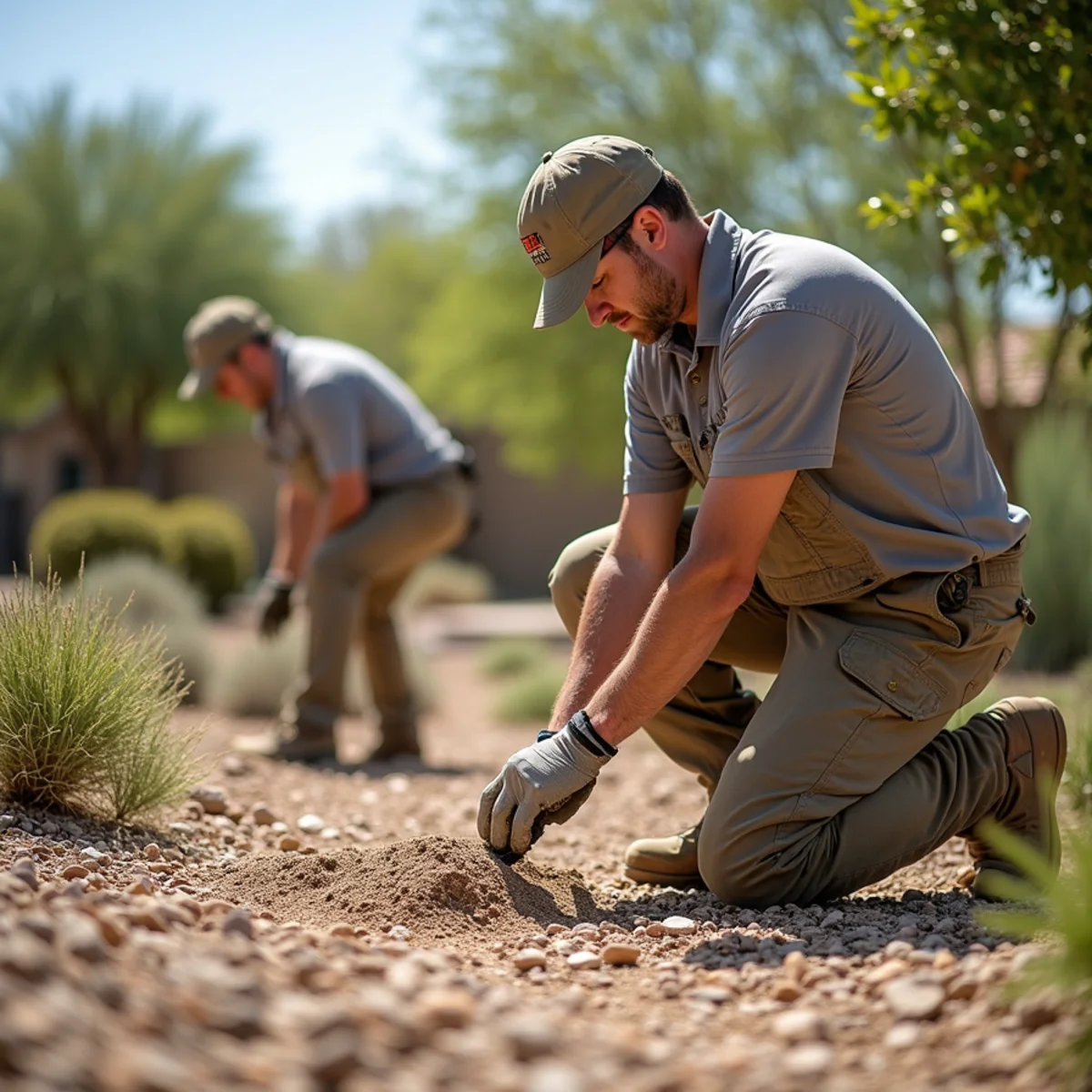 Ecosphere Landscaping desert landscaping project at a home in Sun Lakes, AZ